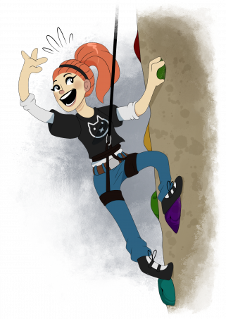 Seinäkiipeilyä Areenalla