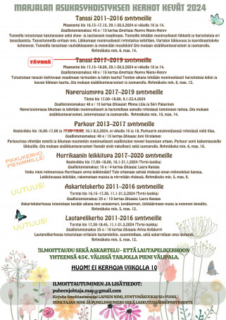 Naperojumppa 2017-2019 syntyneille.
