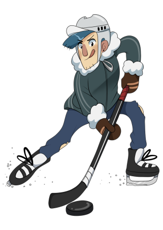 Luistelua ja jääkiekkoa