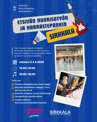 Harrastepankin ja etsivien tiistaitoiminta Sirkkalassa